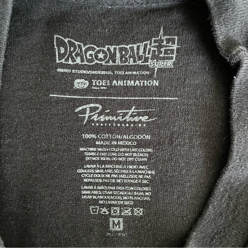 Primitive x Dragon Ball Z Shadow Goku T-Shirt Black MEDIUM - Picture 6 of 7